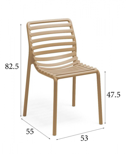 Комплект уличной мебели Nardi DEI- стол Step + 2 стула Doga Bistrot