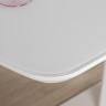 Стол обеденный модерн NL- MARYLAND (стекло белый)