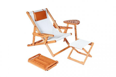 Кресло шезлонг Ws- Classic Chalet chair текстилен