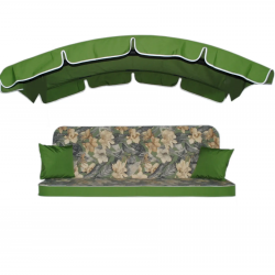 Комплект к качелям Ost- MALTA 170x110x10 см, ткань Versalles flor verde/23003