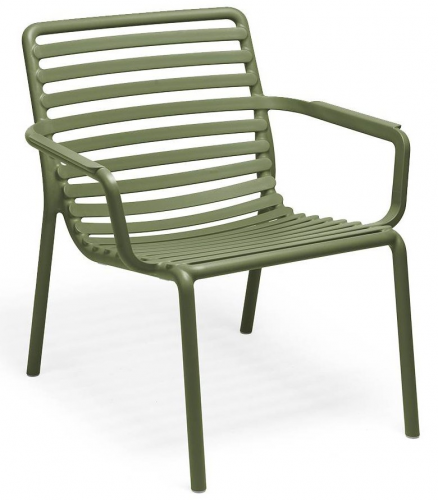 Кресло из полипропилена Nardi DEI- Doga Relax с подушкой Avocado 