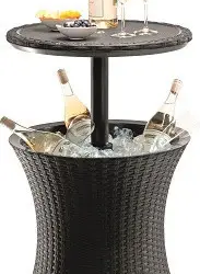 Стол - бар пластиковый ECO- Keter Cool Bar RATTAN коричневый