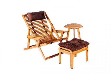 Кресло шезлонг деревянный Ws- WOOD Chalet chair Ламели