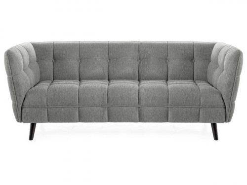 Трехместный диван SIGNAL Castello 3 Brego темно-серый, серый / венге
