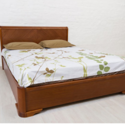 Кровать  OLP- Милена (с интарсией)