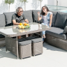 Комплект для отдыха из техноротанга Alexander Rose TEA- MONTE CARLO Угловой диван+2 Пуфа + Стол