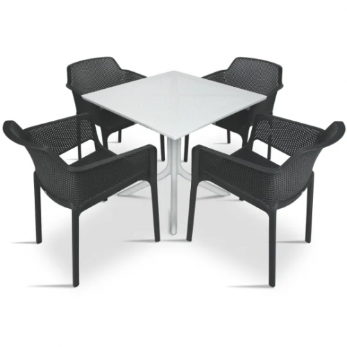 Комплект Nardi DEI- стол Clipx 70 см + 4 кресла Net
