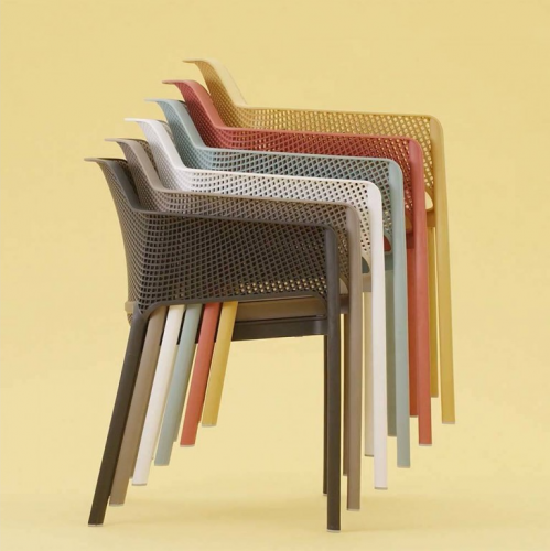 Комплект Nardi DEI- стол Clipx 80 см + 4 кресла Net