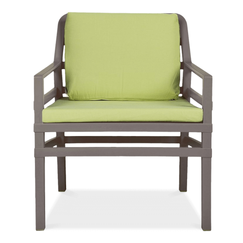 Комплект Nardi DEI- 2 кресла Aria с подушкой + журнальный столик Aria 60, Tortora