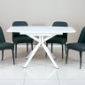 Стол обеденный модерн EXI- Алессандрия (стекло, белый)