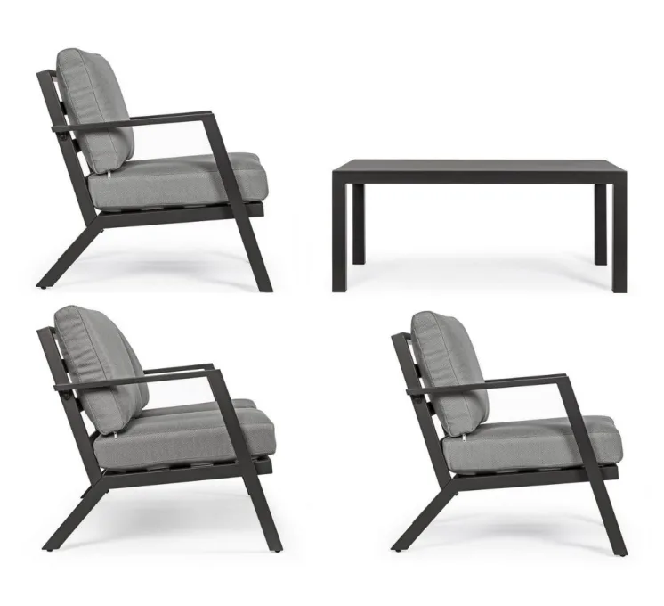 Комплект TERR- BIZZOTTO Harley: диван, 2 кресла + журнальный стол