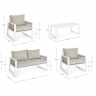 Комплект TERR- BIZZOTTO Captiva: диван, 2 кресла + журнальный стол