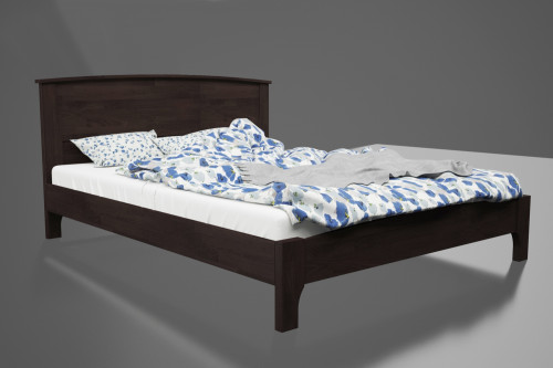 Кровать двуспальная деревянная KMP- Бегония