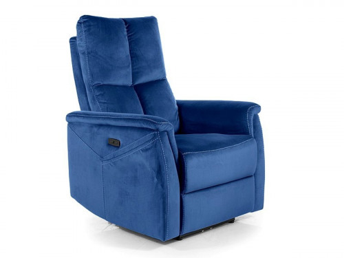 Кресло раскладное массажное SIGNAL Neptun M Velvet (синий ,зеленый, корица)