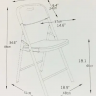 Стул складной  ECO- TE-1810 белый