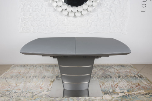 Стол обеденный модерн NL- Атланта (ATLANTA), цвет графит  140(185)х90х76 см