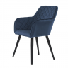 Кресло обеденное модерн CON- ANTIBA (ткань, полуночный синий)