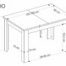 Комплект обеденный Halmar: стол Bagio (дуб) + 4 стула K-538 (горчичный)