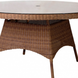 Стол из техноротанга Alexander Rose TEA- SAN MARINO TABLE 1.5M 0 (W/GLASS TOP)