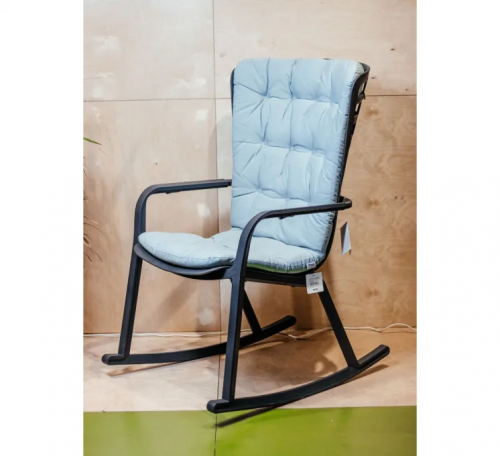 Кресло- качалка Nardi DEI- Folio antracite с подушкой 