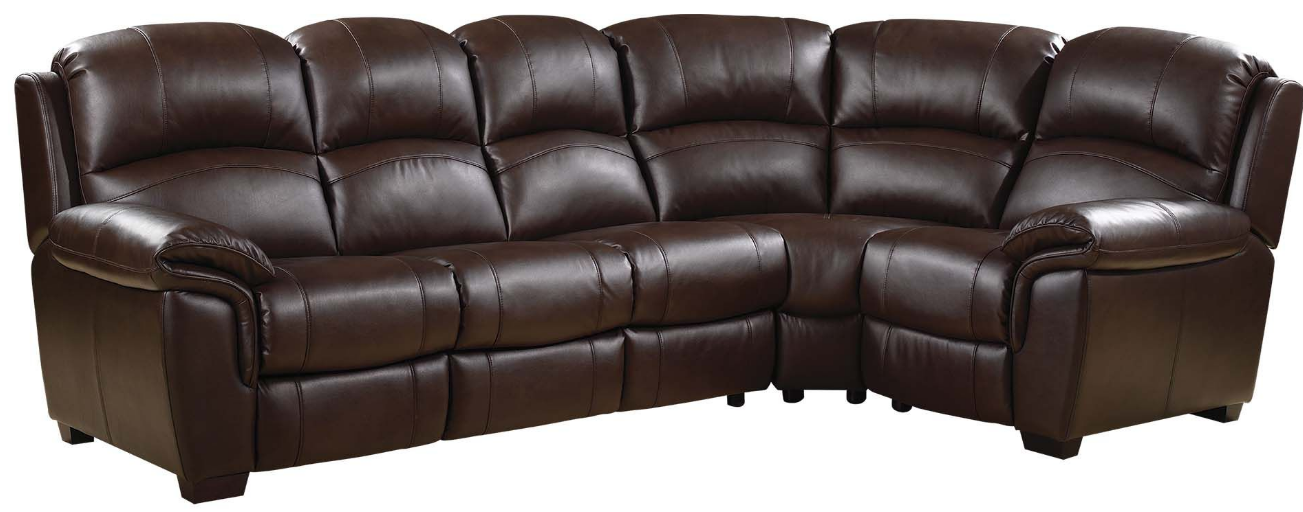 Темно коричневый угловой диван