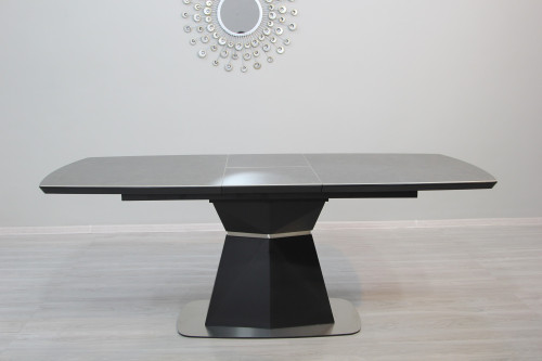 Стол обеденный Premium EVRO- Diamante T 7286-1621 Black Ceramic ZH08 (черная керамика)