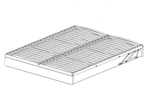 Кровать деревянная RBV- Регина Люкс с подъемным механизмом 