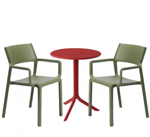Комплект из полипропилена Nardi DEI- стол Spritz + 2 кресла Trill