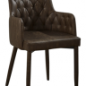 Кресло обеденное из экокожи модерн premium  EVRO- Belfest MC02-2 Vintage Brown (коричневый)