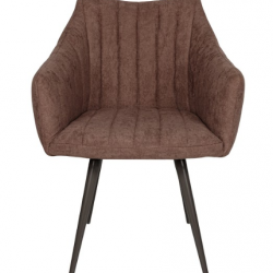 Кресло мягкое модерн NL-  BONN NEW (текстиль, коричневый)