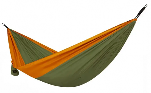 Гамак ECO- ТЕ-1835, 280x140 см, нейлон, зелено-оранжевый