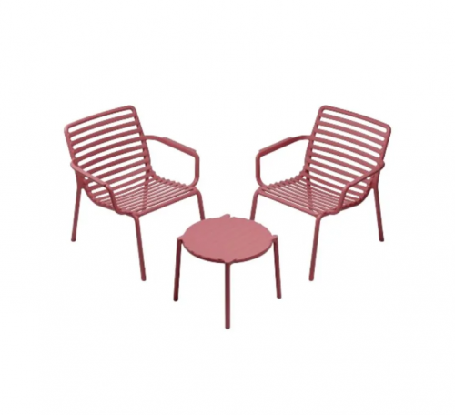 Комплект Nardi DEI- столик кофейный Doga + 2 кресла Doga Relax, Marsala