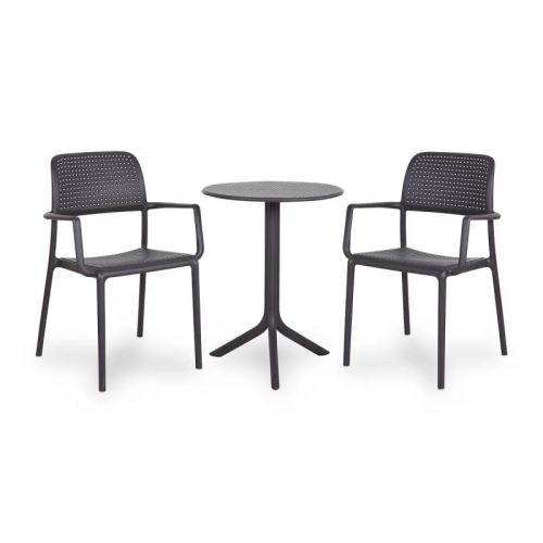 Комплект Nardi DEI- стол Step + 2 кресла Bora, Antracite