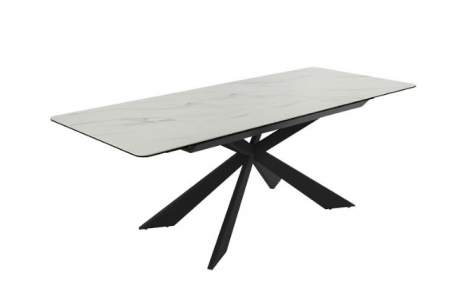 Стол обеденный модерн super premium ceramic  Evro- Oregon T7065 White Gloss Ceramic HY03