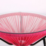 Стол из техноротанга MFF-  Agave черный + розовый