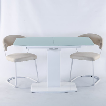 Стол обеденный модерн EXI- Милан-1 (B2396-1) белый глянец