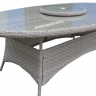 Обеденный комплект CRU- Сейм (стол+8 кресел) искусственный ротанг 